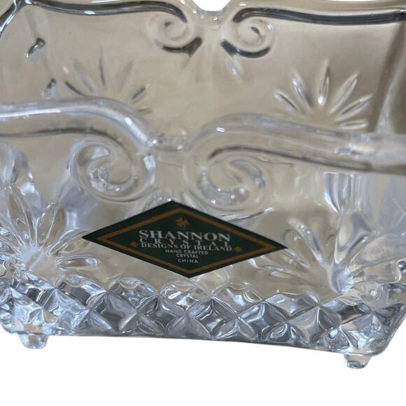 Shannon Crystal by Goldinger Sugar and Creamer Set Baroque Crystal New In Box - Picture 4 of 6